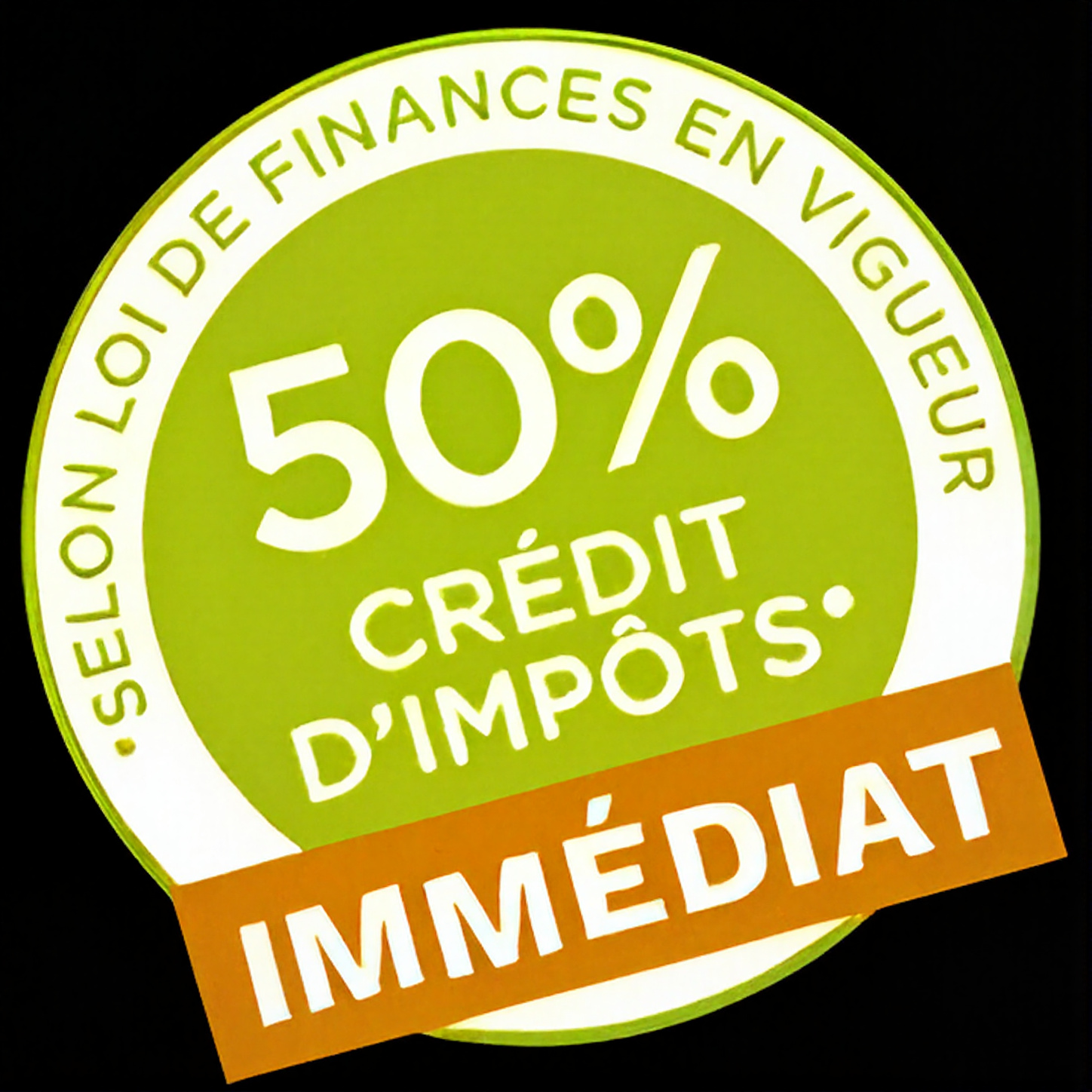 credit d'impôt 50% de reduction immediate
