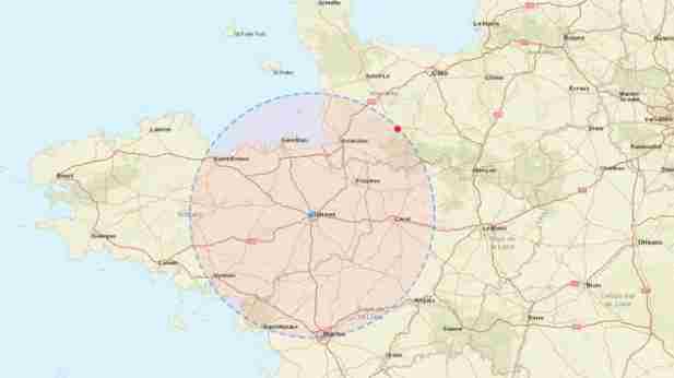 Zone d'intervention en Bretagne - Rennes et alentours